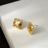 Rhombus Sterling Silver Pattern Stud Earrings Dia - Jewelry